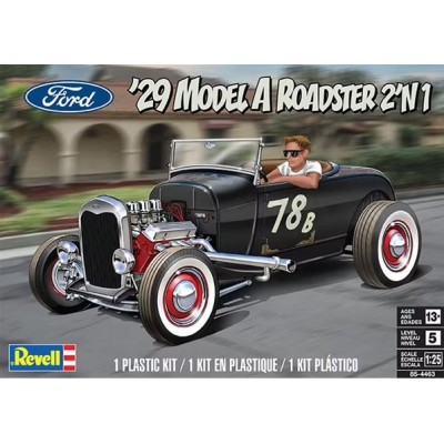 '29 MODEL A ROADSTER 2'N1 N - 1/25 SCALE - REVELL 14463